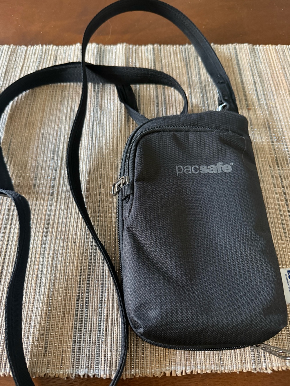 Pacsafe Black Anti-Theft Sling Bag